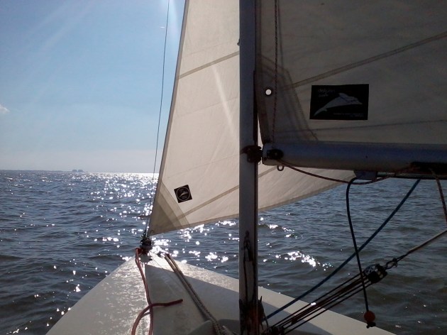 Sailing home to Bradwell...